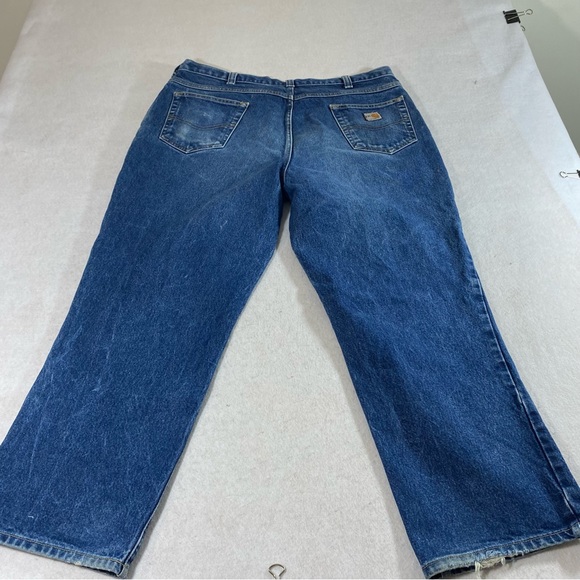 Carhartt Jeans Men 40-28 FR Denim Jeans Straight Leg Fire Retardant Work Jeans - Picture 6 of 12